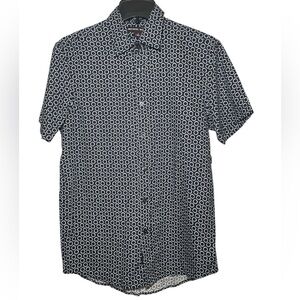 Michael Kors navy with white circle print s/s sz S